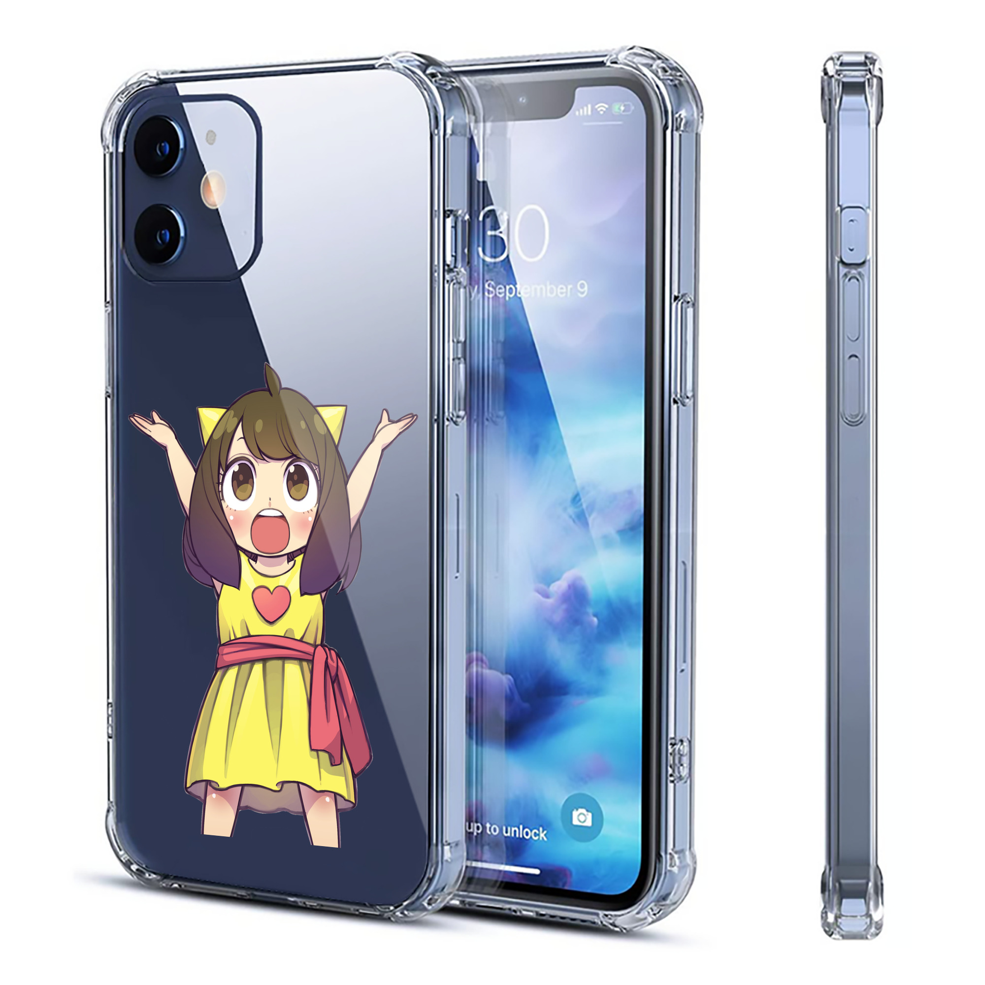 （画像用） SPY×FAMILY间谍家家酒 【iPhone 12シリーズ対応】透明スマホケース（クリアソフトケース）